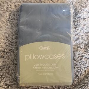 Blue Pillowcases - Cotton Rich Percale